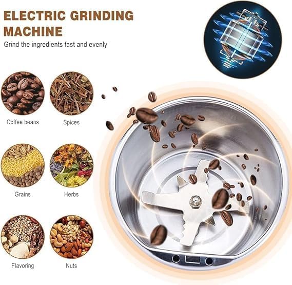 Mini electric grinder detail view