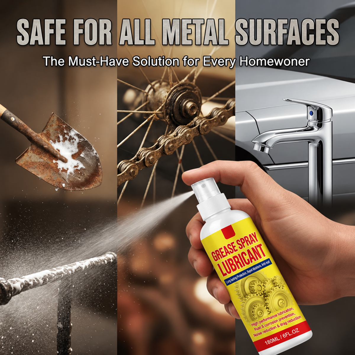 🔧 Tired of Stubborn Rust, Squeaky Hinges & Stuck Metal Parts? 🛠️ Remove Rust, Lubricate Moving Parts & Help Protect Against Future Corrosion with This Powerful Anti-Rust Spray! ✨