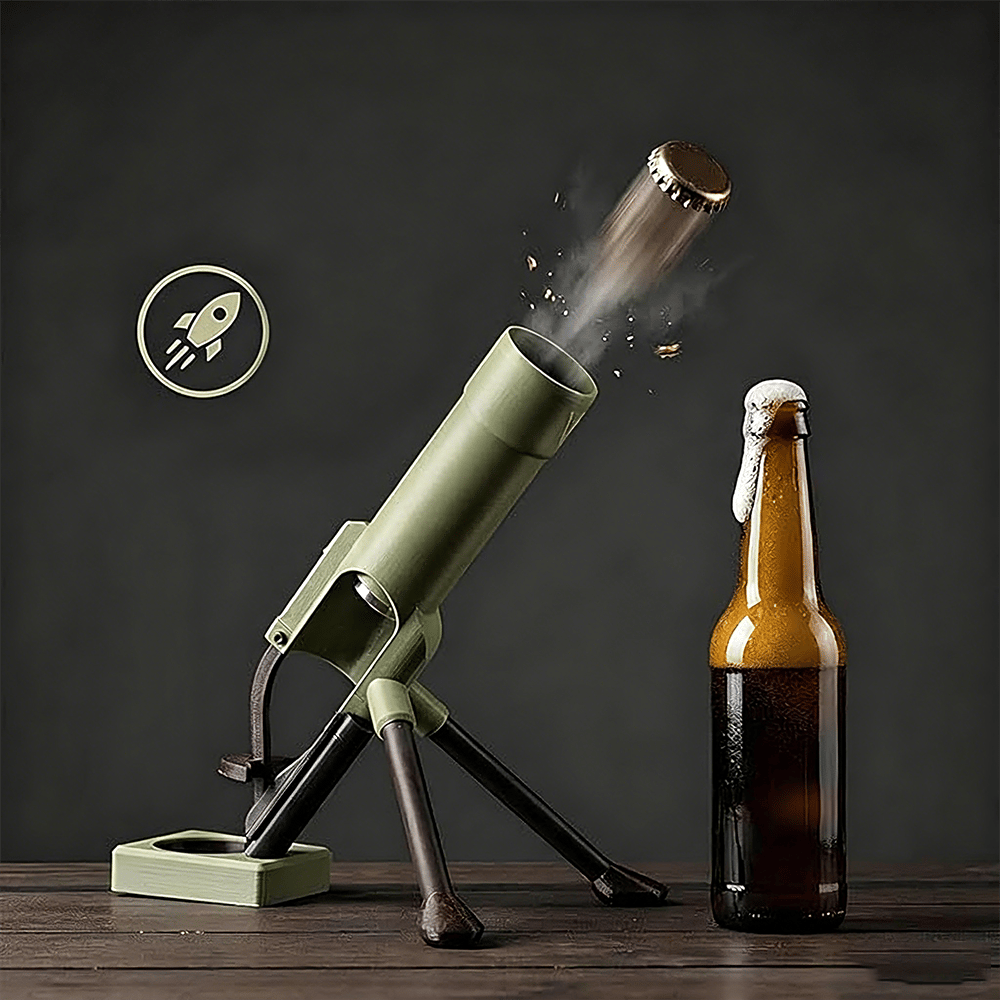 Mortar-Shaped Bottle Opener