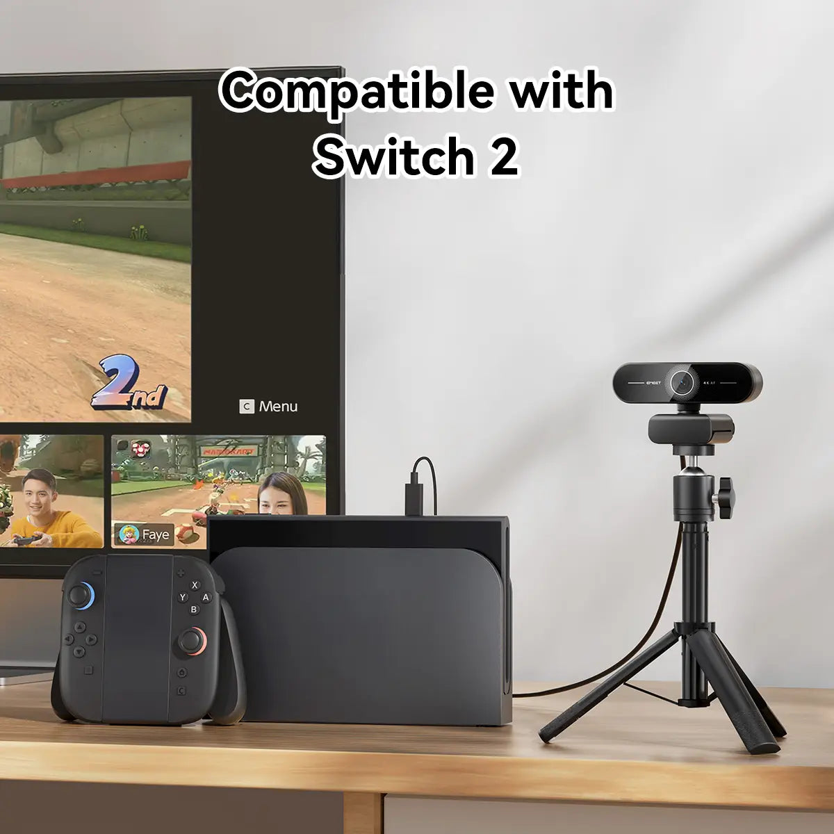💎1080P/2K/4K Camera for PC, Laptop, and Switch — Gaming and Streaming Gear; Supports 1080p@60fps; Fast Autofocus🔥