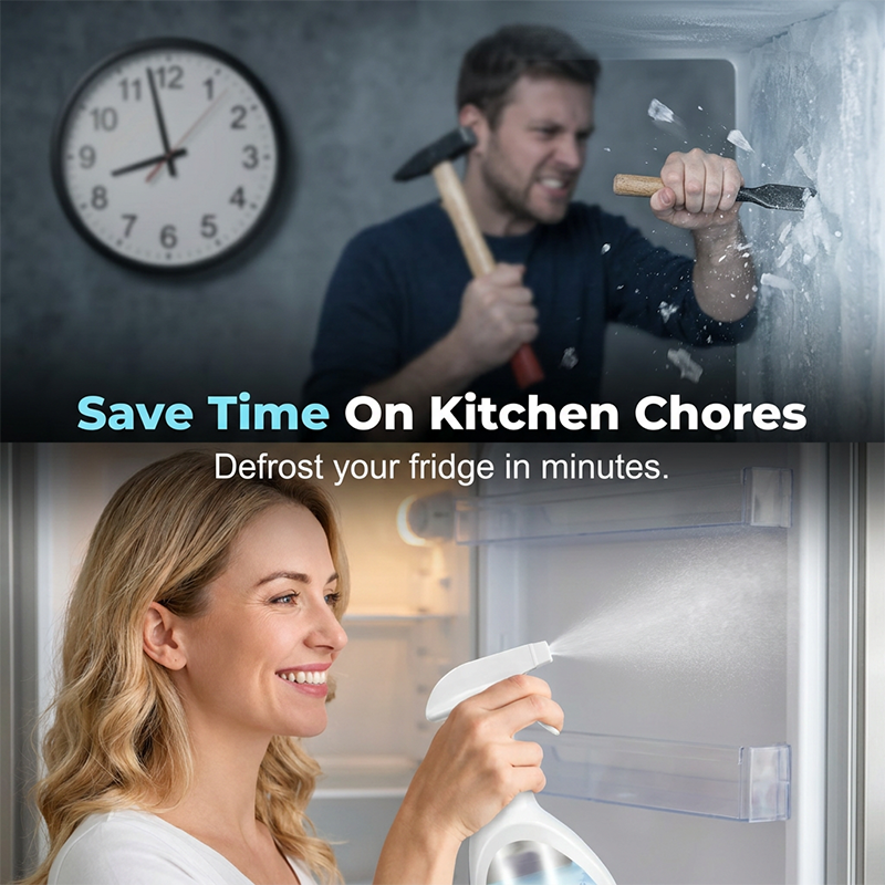 ❄️ Refrigerator De-Icing Cleaning Spray ✨ Quickly Removes Ice Buildup & Keeps Your Fridge Fresh