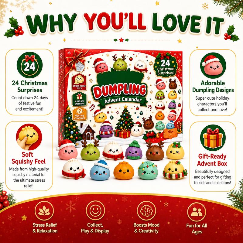 🧡2026 Christmas Mini Slow-Rising Toy Advent Calendar – Holiday Gift🎁