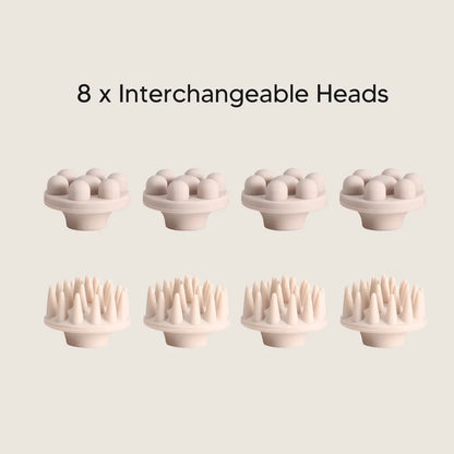 🎁Electric Head Massager—a portable care device featuring a rechargeable, waterproof design and eight detachable massage prongs to help you relax your scalp and relieve stress.🔥