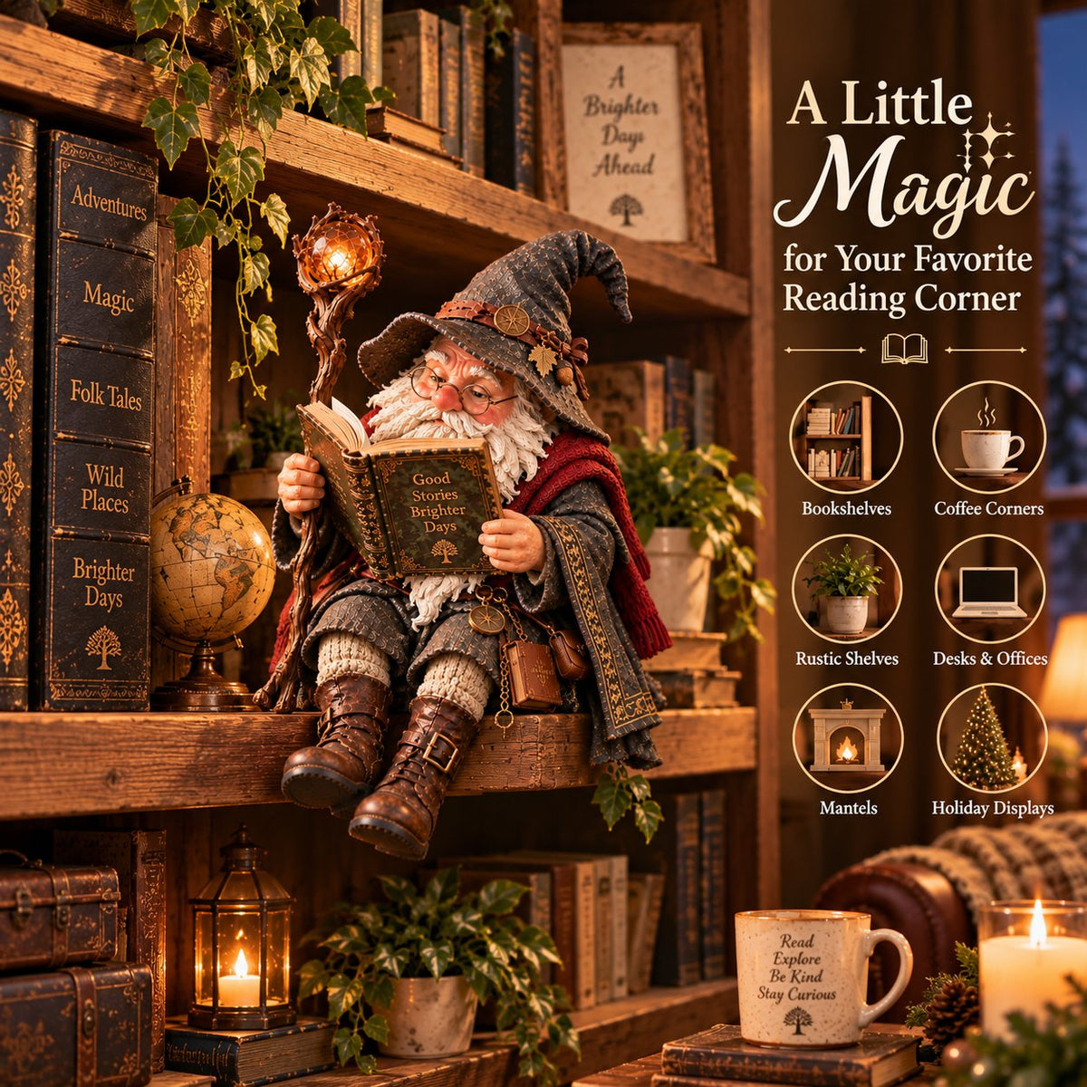 🧙‍♂️ Your Home Feels Flat. This Little Reading Gnome? Pure Enchantment — and It Sells Out Fast 📖✨
