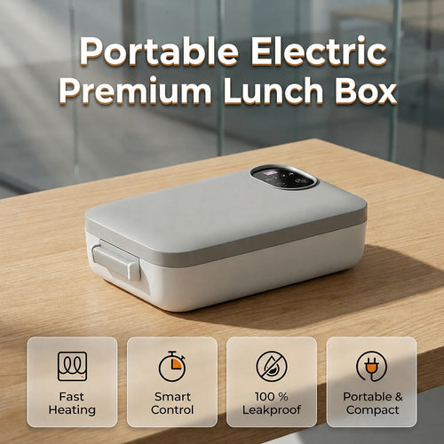 🔥Christmas Sale: 50% Off & Free Shipping🔥Portable electric lunch box with self-heating