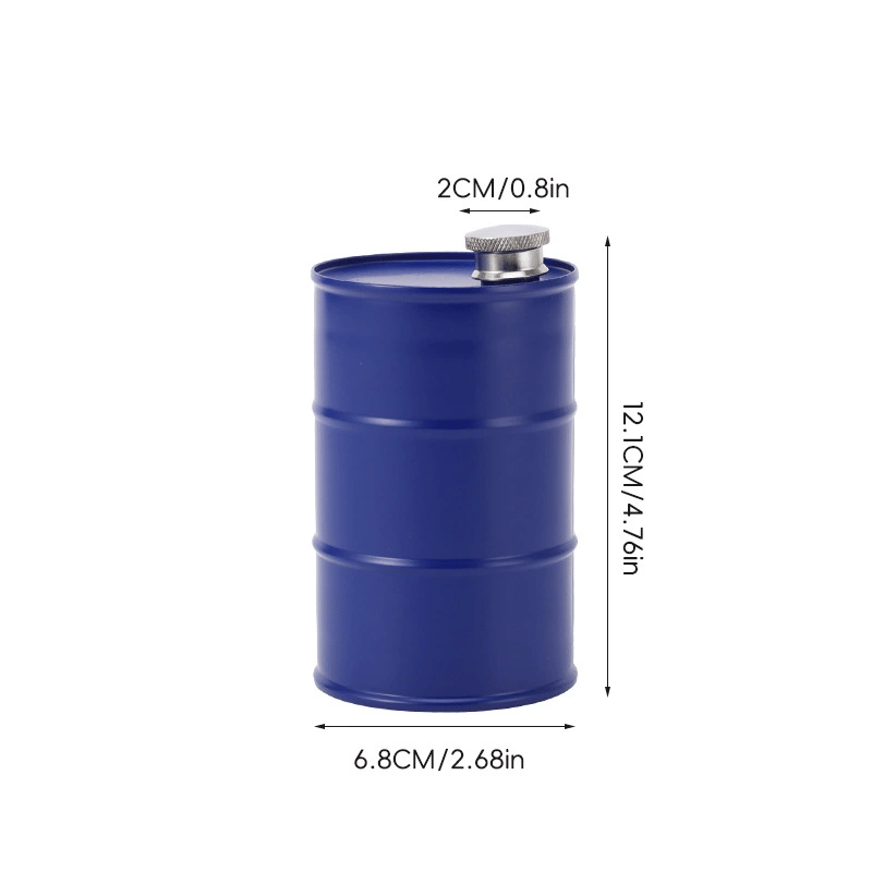 Oil Drum Anti-rust Leak-proof No Odor Portable Wine Storage🛢Food Grade Camping Whisky Flagon Wine Jug Camping Supplies