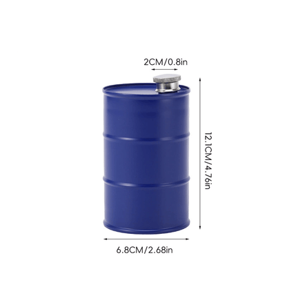 Oil Drum Anti-rust Leak-proof No Odor Portable Wine Storage🛢Food Grade Camping Whisky Flagon Wine Jug Camping Supplies
