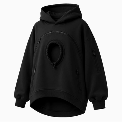 🐾 Cozy Pet Carrier Hoodie – Soft Fleece Cuddle Pouch Sweatshirt for Cats & Small Dogs