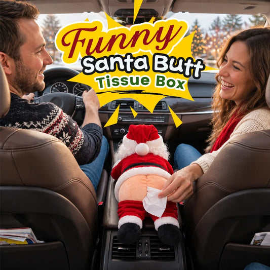 🔥Limited-Time 50% OFF!Funny Santa Butt Tissue Box