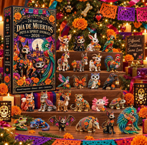 🖤 ✨ 24 DAYS. 24 UNIQUE MINIATURES. 🎁 Discover a New Day of the Dead Surprise Every Day!