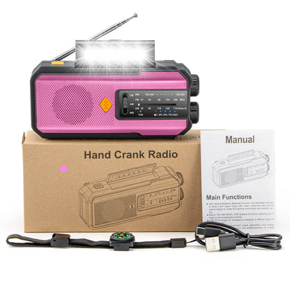 Solar Hand-Crank Emergency Weather Radio