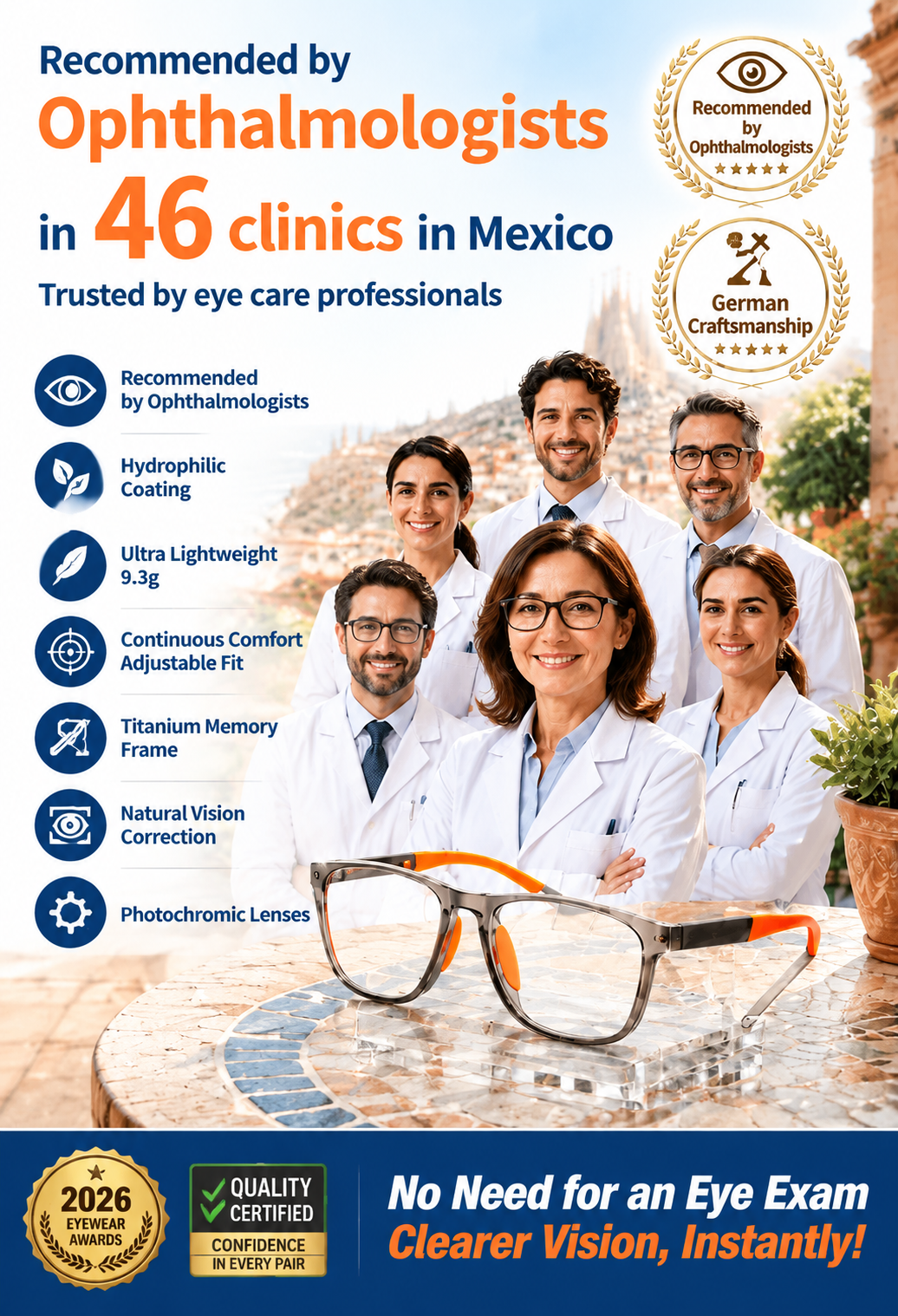👓 1 Pair of Glasses for Near & Far Vision! ✨ Photochromic Multifocal Reading Glasses for Men & Women