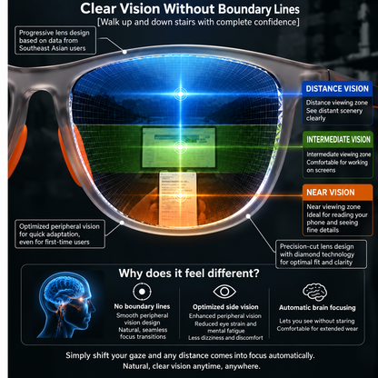 👓 1 Pair of Glasses for Near & Far Vision! ✨ Photochromic Multifocal Reading Glasses for Men & Women