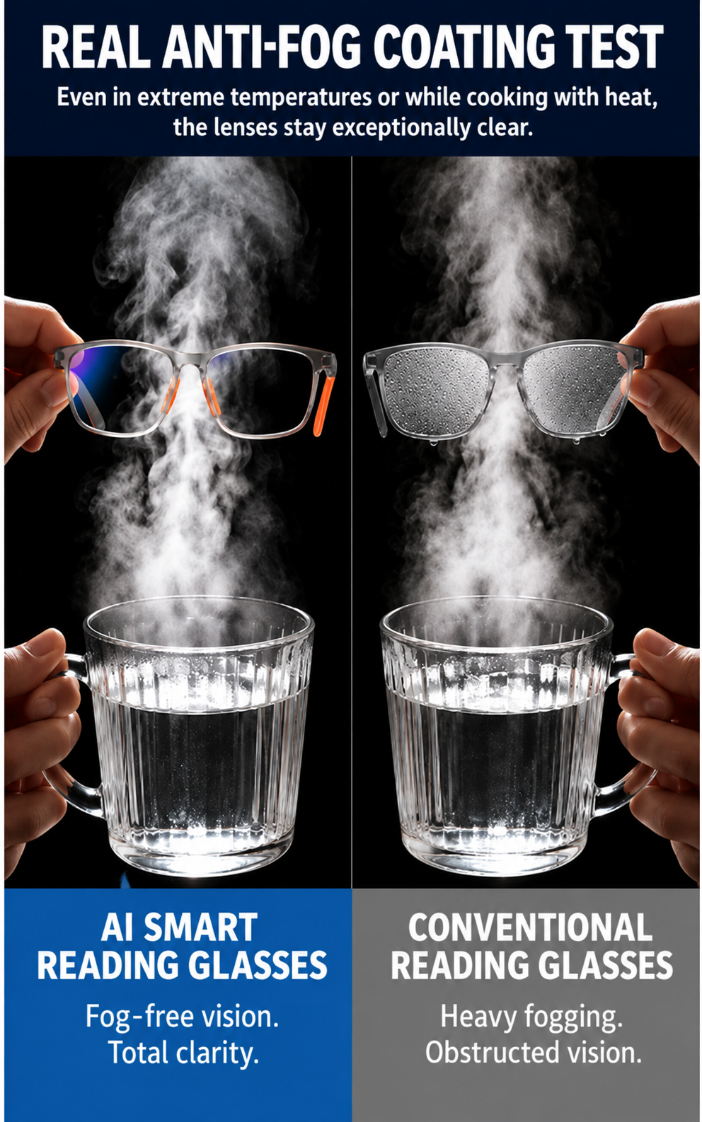👓 1 Pair of Glasses for Near & Far Vision! ✨ Photochromic Multifocal Reading Glasses for Men & Women
