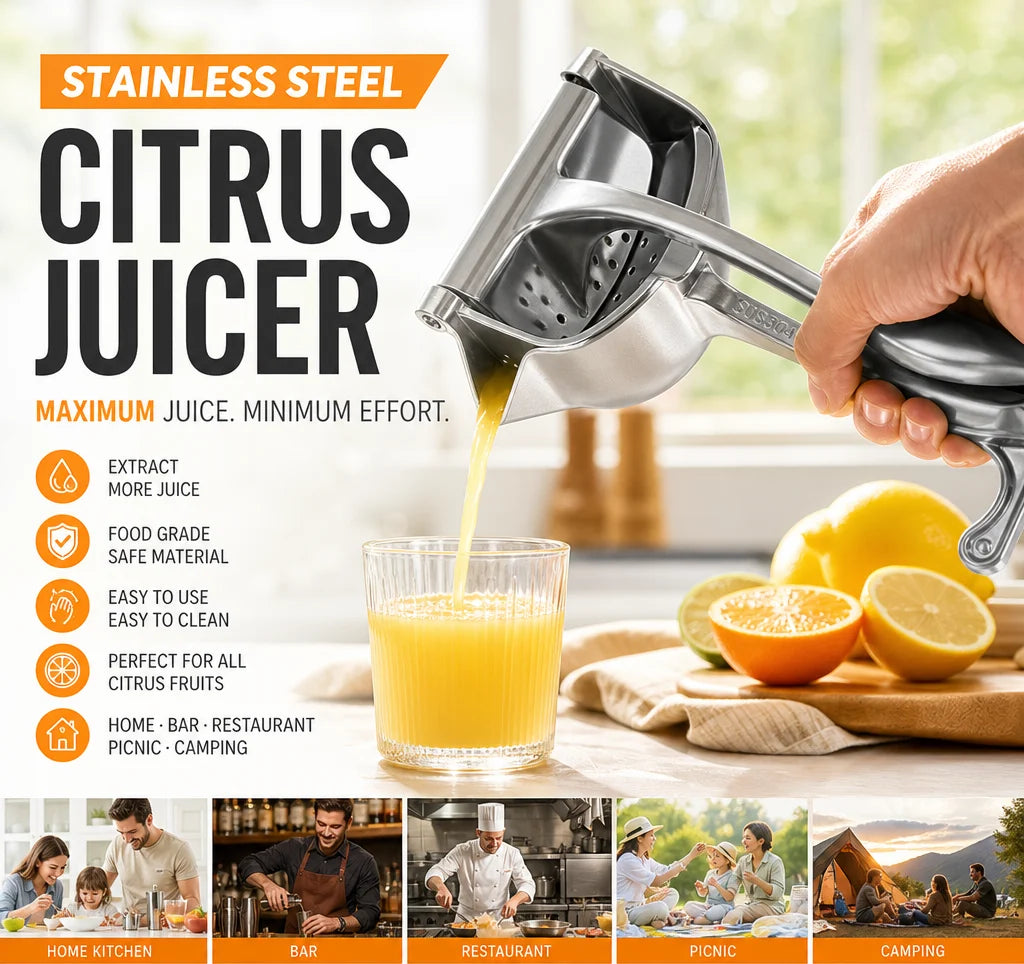304 Stainless Steel Juicer – 🍹Fresh Juice in 30 Seconds