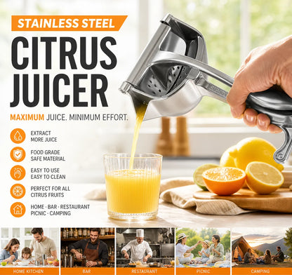 304 Stainless Steel Juicer – 🍹Fresh Juice in 30 Seconds