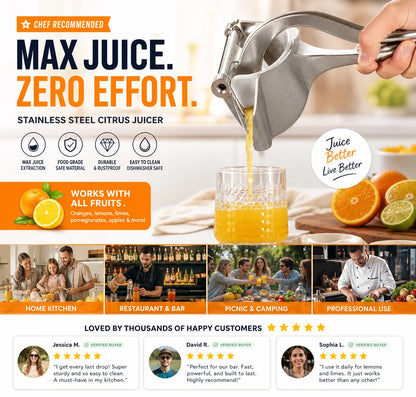 304 Stainless Steel Juicer – 🍹Fresh Juice in 30 Seconds