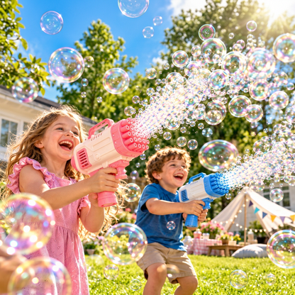 🎉32-Hole Bubble Blaster – Turn Any Day Into a Bubble Party