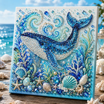 🌊✨ Ocean Theme Pearl Art DIY Kit – Relaxing DIY Craft to Create Stunning Coastal Artwork