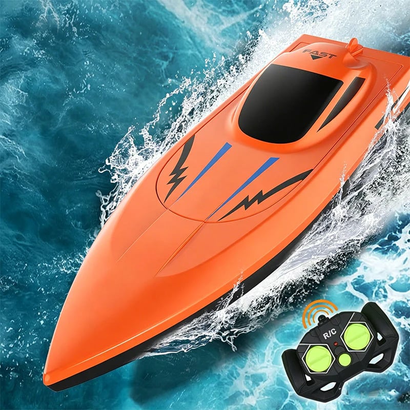 🥳100K+ SOLD!🌊⚡ ! Dual‐Motor RC Boat – Twin engines, 2.4GHz control, waterproof & impact‐resistant. Slice through waves at insane speed! 🌊🚤