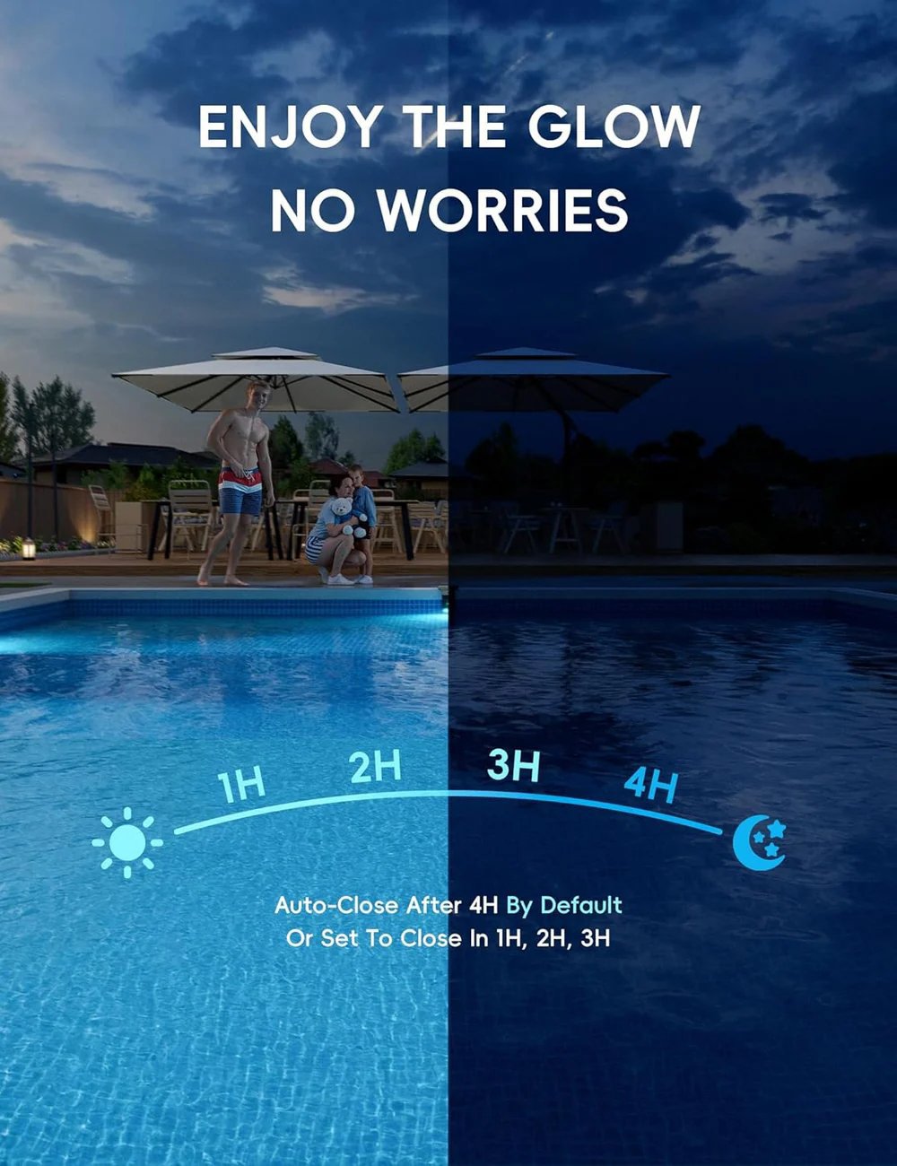 🌟  New Series — Poolside Solar Light for Swimming Pool ✨