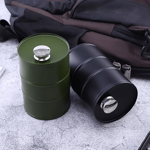 Oil Drum Anti-rust Leak-proof No Odor Portable Wine Storage🛢Food Grade Camping Whisky Flagon Wine Jug Camping Supplies