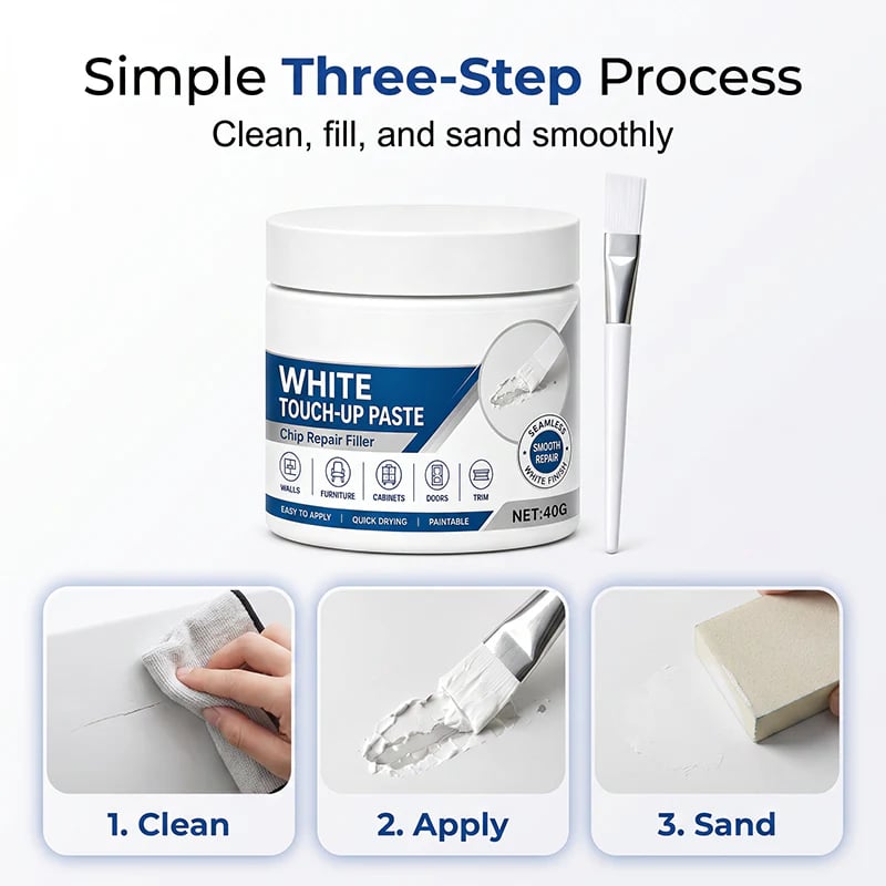 🔥BUY 1 RFEE 2🔥White Furniture Touch-Up Paste with Brush