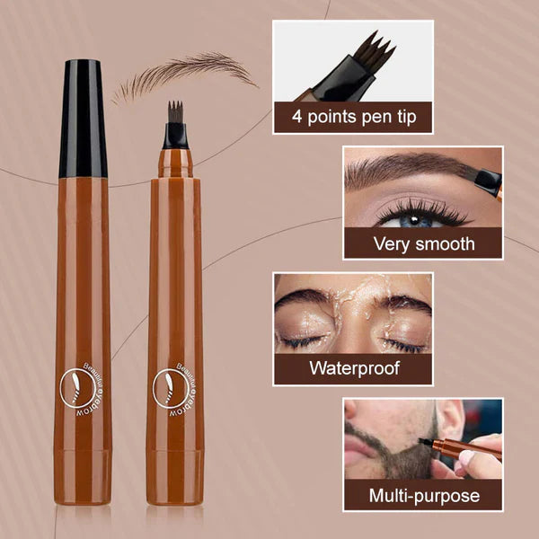 🎁Waterproof Four-tip Beard and Eyebrow Pen✨
