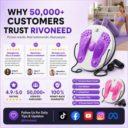 ✨ Waist Twisting Massage & Exercise Balance Board – Burn Fat, Slim Waist & Improve Circulation at Home