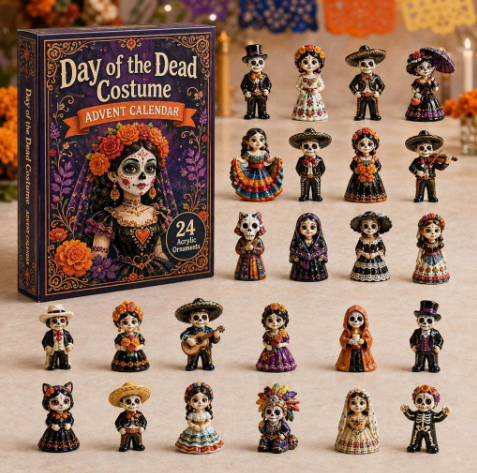 🖤 ✨ 24 DAYS. 24 UNIQUE MINIATURES. 🎁 Discover a New Day of the Dead Surprise Every Day!