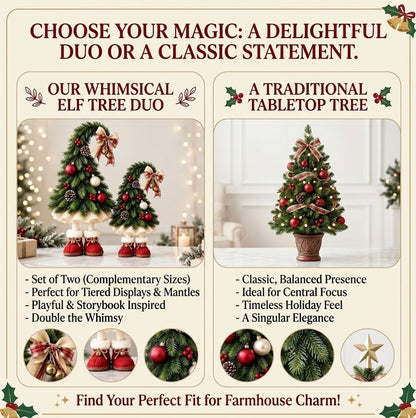 🎄 Boring Christmas Decor? Make It Fun with This Cute Elf Leg Christmas Tree! 🎅✨