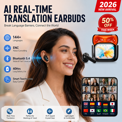 2026 Latest Translation Headset: AI + Translation + Meeting Minutes