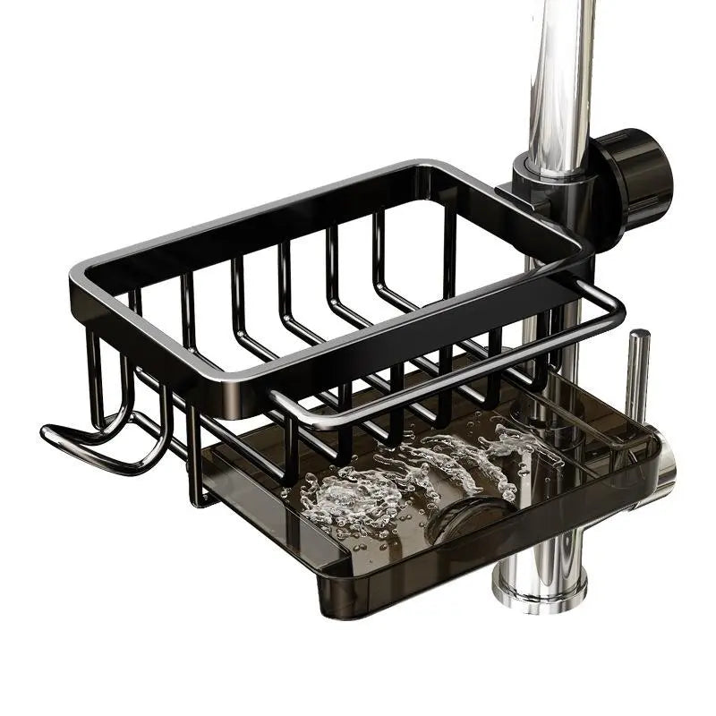 🫧Detachable Stainless Steel Sink Caddy for Kitchen & Bathroom.(Draining tray included)💎