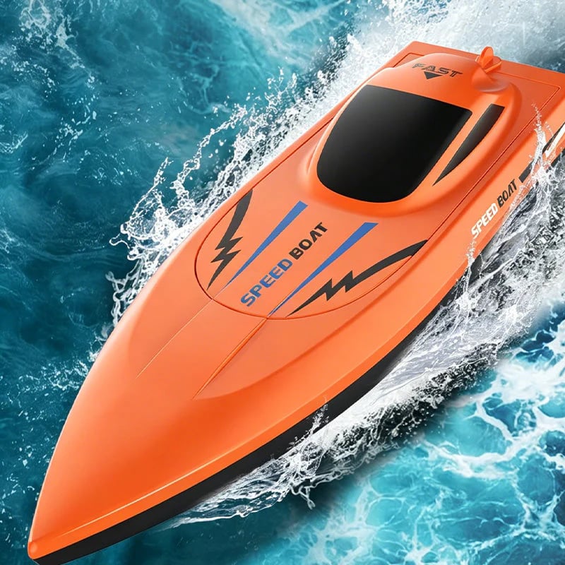 🥳100K+ SOLD!🌊⚡ ! Dual‐Motor RC Boat – Twin engines, 2.4GHz control, waterproof & impact‐resistant. Slice through waves at insane speed! 🌊🚤