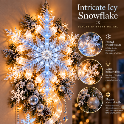 🔥Last Day 50% OFF🔥❄️ Giant Snowflake Blizzard Trail™- Let the Snowstorm Glow Indoors