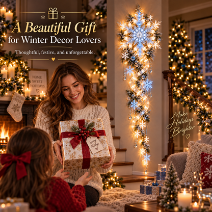 🔥Last Day 50% OFF🔥❄️ Giant Snowflake Blizzard Trail™- Let the Snowstorm Glow Indoors