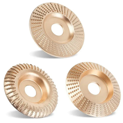 🎉🛠️3PCS Wood Carving Disc Set, 4 Inch Wood Cutting Discs for Angle Grinder