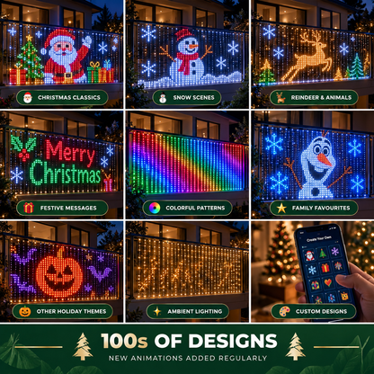 Smart Animated Christmas Balcony Lights