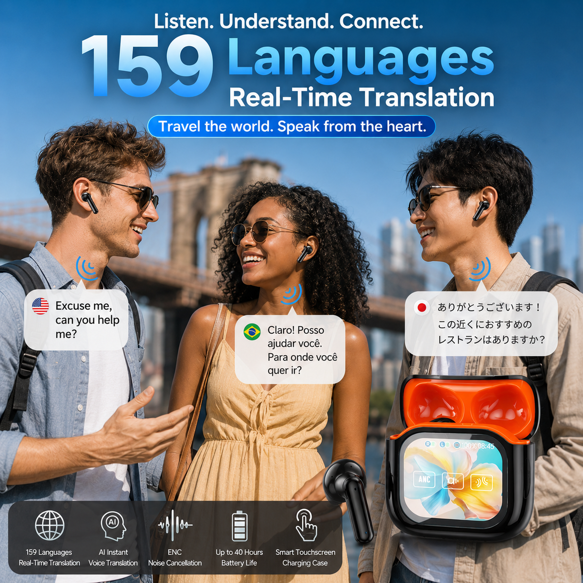 2026 Latest Translation Headset: AI + Translation + Meeting Minutes