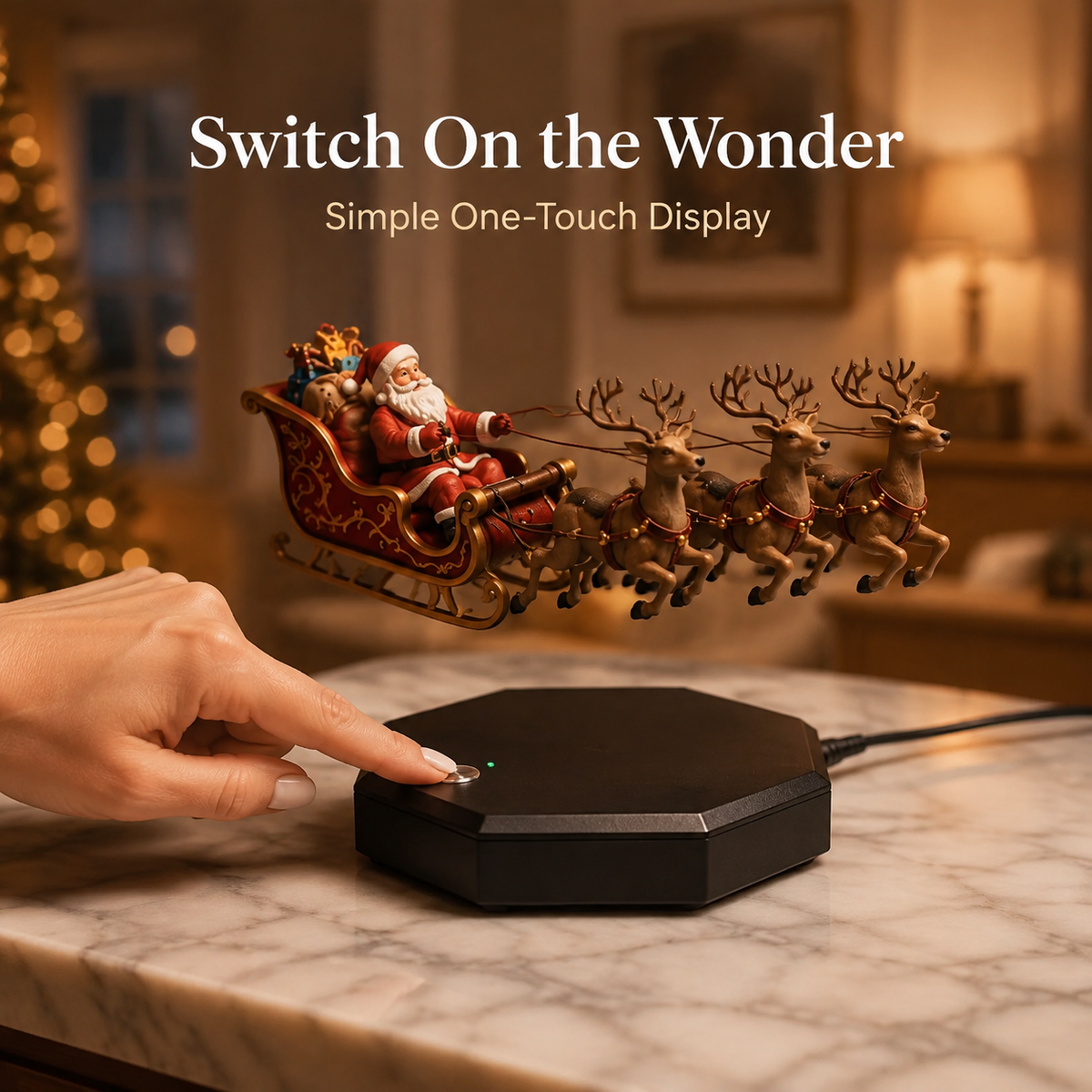 🎅 Tired of Boring Christmas Decor? Make Santa FLY! ✨ Santa’s Flying Sleigh Creates Instant Holiday Magic 🎄