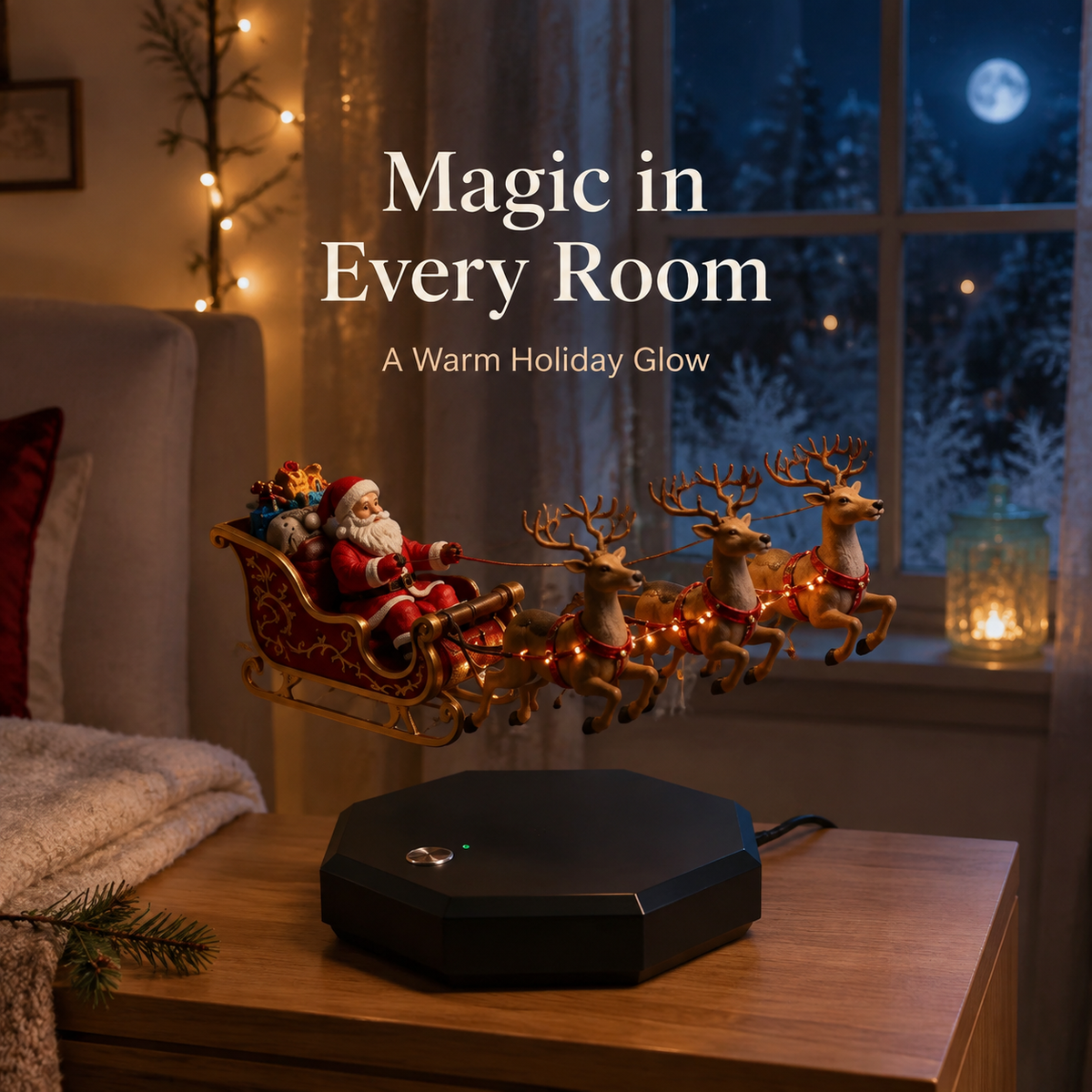 🎅 Tired of Boring Christmas Decor? Make Santa FLY! ✨ Santa’s Flying Sleigh Creates Instant Holiday Magic 🎄
