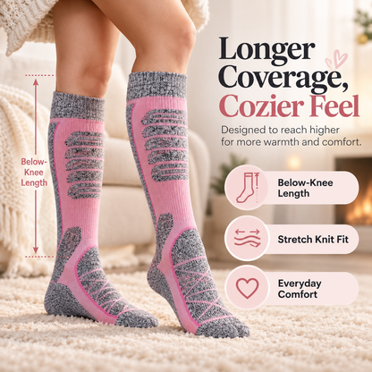 🥶 Tired of Freezing Feet in Winter? 🔥 Save 50% on Rechargeable Heated Knee-High Socks for Lasting Cozy Warmth!