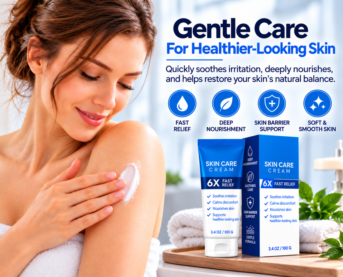 ⚡ 6X Rapid Skin Relief Cream – Soothe Itching, Redness & Irritation Fast