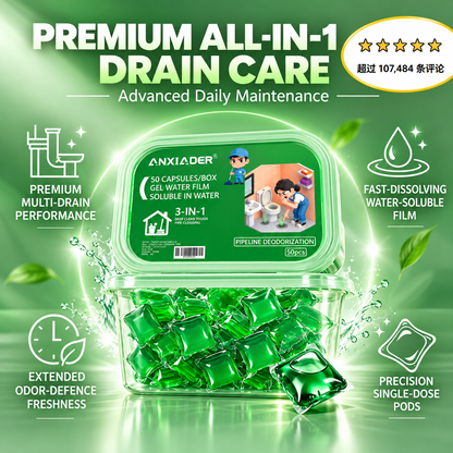 🌿 3-in-1 Drain Cleaning Pods – Freshen, Clean & Maintain Your Drains