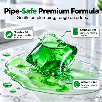 🌿 3-in-1 Drain Cleaning Pods – Freshen, Clean & Maintain Your Drains
