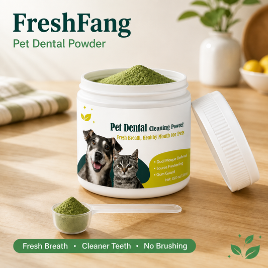 🦷 Tooth powder for removing plaque and yellowing pet teeth! 🦷🚛