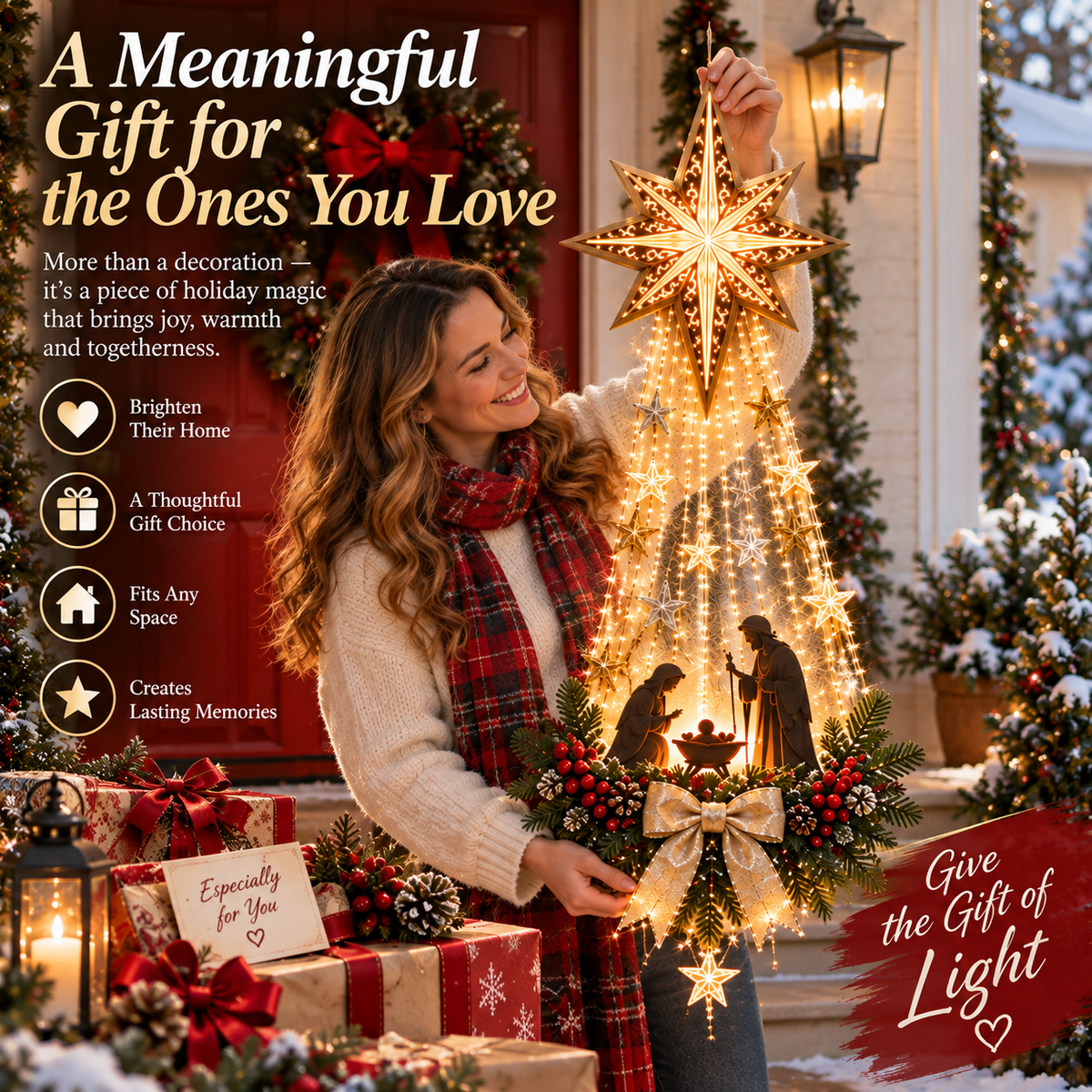 ✨Light-up Nativity scene wall decoration✨✝️
