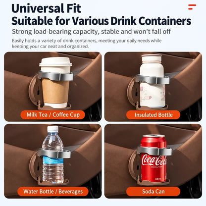🔥Foldable Door-Mounted Cup Holder—Combines a Drink Holder with Extra Storage Space.💎