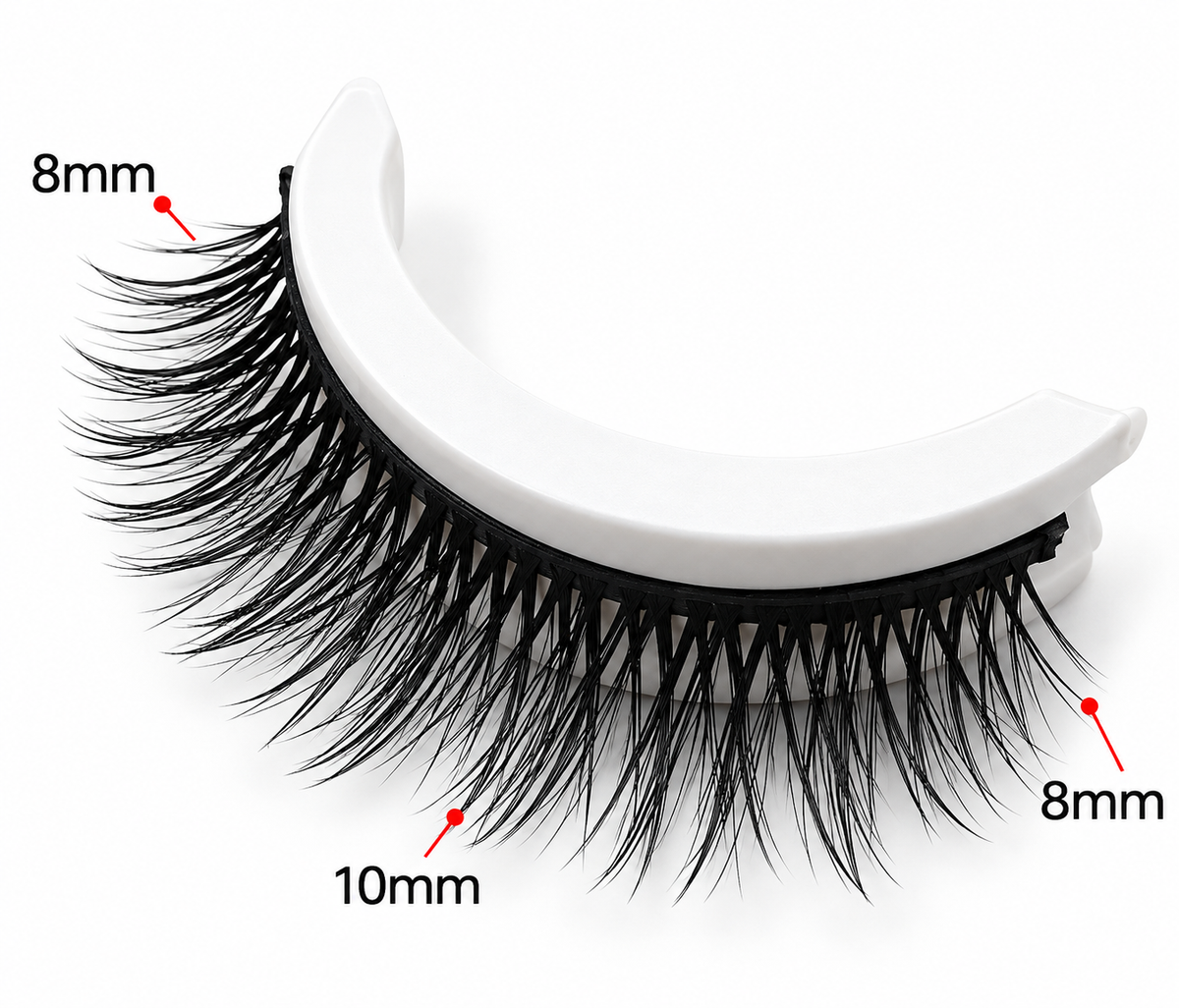 🌺Glue-Free Self-Adhesive Lashes – 3-Second, Natural & Reusable