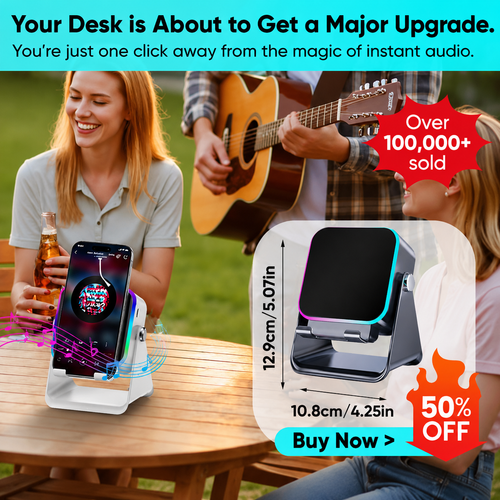 🔥50% OFF🔥Wireless Induction Audio Speaker Stand